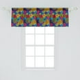 thumbnail image 2 of Ambesonne Abstract Window Valance, Circle Grunge Colorful, 54" X 18", Multicolor, 2 of 3