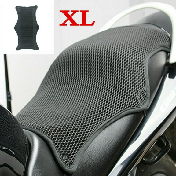 QIFEI Motorcycle Cool Seat Cover Mesh Cushion Sunscreen Anti-Heat Pad Accessories XL