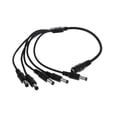 thumbnail image 2 of Divisor de Corriente CC de 30 Cm Adaptador de 5 Vías Fuente de Alimentación de 2,1 Mm 12V a 5 Cables de Cámara Sunnimix Cable divisor de alimentación de CC, 2 of 8