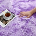 thumbnail image 3 of Noahas Fluffy Area Rug for Living Room Bedroom, 4 x 6 Tie-Dyed Purple Rug Fuzzy Non-Slip Modern Carpet Ultra Soft Faux Fur Rugs for Dorm Kids Room Home Decor, 3 of 7