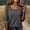 Gray, variant on Womens Square Neck Casual Knit Tops Elbow Sleeve Ribbed Knit Form Fitting Soft Knitwear Blouse For Office, Wine S