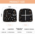 thumbnail image 3 of Halloween Trick or Treat Spooky Icons Seat Covers for Dining Room Chairs Set Of 6,Stretch Printed Washable Chair Seat Cover with Elastic Ties and Button,Removable Waterproof Couch Cushion Covers, 3 of 6