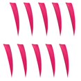 thumbnail image 4 of 10 Piezas s de Tiro Ala Izquierda Objetivo Fletchings de s de Tiro Forma de Escudo Izquierdista rosado Macarena Tiro al arco, 4 of 8