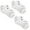 white, variant on Nike Everyday Plus Cushioned Women's No show Ankle Socks 3 Pack s Size Small 4-6