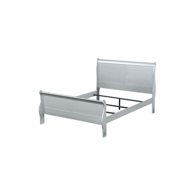 ACME Louis Philippe Full Bed (FB 29"H) in Platinum