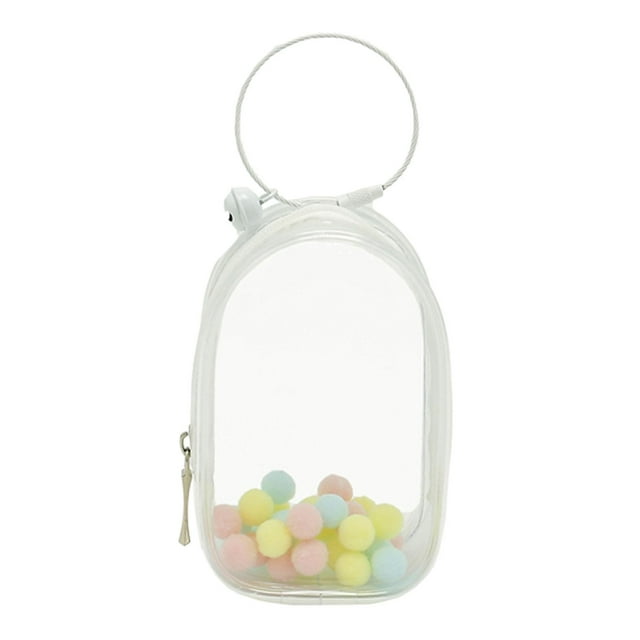 Tachiuwa Clear PVC Display Case Figure Display Storage Dustproof Storage Box Dolls Small White