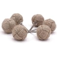 thumbnail image 2 of Rii Brand Jute Door Knobs Natural Color Twisted Rope Knobs Set of 12, 1.75", 2 of 5