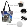 thumbnail image 7 of Japuie Astronaut in Outer Space Print Women's Crossbody Tote Handbag,Shoulder Bag,Casual Tote,Satchels Crossbody Purse,Top-handle Tote Handbag,for Travel College Work, 7 of 7