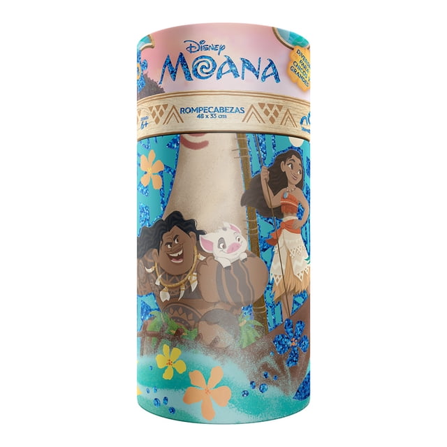 Rompecabezas Disney Moana Cilindro Infantil 100 Piezas