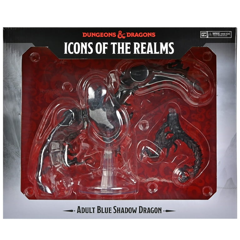 D&D Icons Of The Realms: Adult Blue Shadow Dragon - Painted