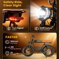 thumbnail image 2 of 2000W Peak Fat Tire Electric Bike for Adults,20"*4.0 Off Road E-Bike with 48V 18Ah Battery,Up to 28mph,7-Speed Gears,Front Suspension, 2 of 8