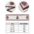 thumbnail image 6 of Xipuska Christmas Poinsettia Bed Runners for Twin Size Bed, Decorative Bed Throws for Foot of Bed, Birds Botanical Xmas Red Plaid Bed Runner Sofa Throw Bedding Scarf Protector Slipcover for Bedroom, 6 of 6