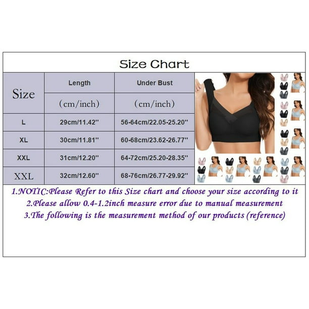 nsendm Female Underwear Adult Compression Bras for Women 3pc Women's large  strapless lace tank top underwear thin side fold side Sports Bra with(Pink