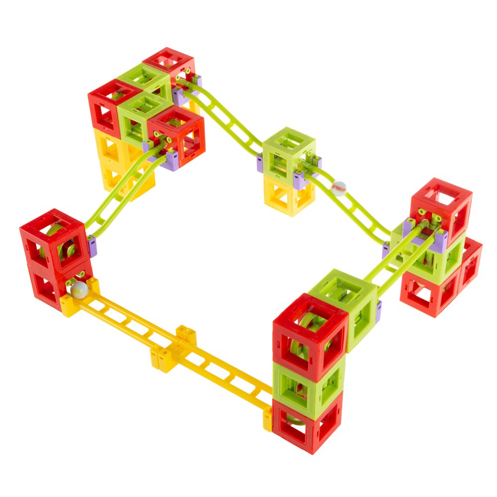 3D Block Marble Run Set 36Piece Building Block Construction