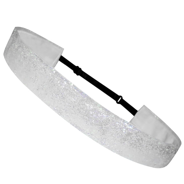 Fiudx Diadema Elástica Antideslizante con Purpurina para El Cabello, Ideal para Yoga y Deportes.