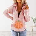 thumbnail image 1 of 2023 Chandail en Molleton Mode pour Femmes 50 % de Réduction Liquidation Mode et Confortable Imprimé Décontracté à Manches Longues Patchwork Chandail à Fermeture à Glissière, 1 of 4