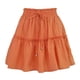 thumbnail image 5 of Gibobby faldas para niña corta de moda para mujer Falda sólida elástica de cintura alta(Anaranjado, M), 5 of 5