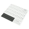 thumbnail image 2 of Color Staff Sticker, Piano Fingerboard Sticker Not Easy To Fall No Resistance Transparent Pvc Material  For Electronic Organs For Hand-Rolled Pianos Color Letters,Black Letters, 2 of 8