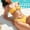 Yellow（New）, variant on PFRNLF Womens Bandeau Bikini O Ring Strapless Tie Back High Cut Two Piece Swimsuit Bathing Suits