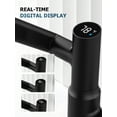 thumbnail image 4 of Lefton Rotatable Bathroom Faucet with Temperature Display in Fahrenheit (Batteries-Free), 3 Water Outlet Modes, Matte Black, BF2204-3, 4 of 7