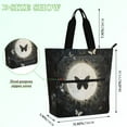 thumbnail image 2 of WOBOGO Moonlight Butterfly Tote Bag for Students Birthday Gifts for Book Lovers Can be Used for Piano Lesson Pack Field Trips, 2 of 7