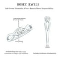 thumbnail image 5 of Rosec Jewels Lab Created Diamond Infinity Promise Engagement Ring for Women (5 mm, Ef-Vs Quality) - Half Carat Diamond Ring, 925 Sterling Silver, US 5.50, 5 of 8
