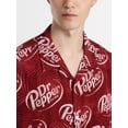 thumbnail image 4 of Dr Pepper Men's and Big Men's Graphic Woven Resort Shirt, Sizes S-2XL, 4 of 5