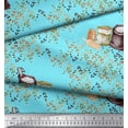 thumbnail image 2 of Soimoi Blue Rayon Fabric Foodgrain Bags Kitchen Decor Fabric Printed Yard 56 Inch Wide, 2 of 3