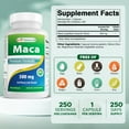 thumbnail image 2 of Best Naturals Maca 500 mg 250 Capsules, 2 of 7