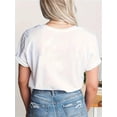 thumbnail image 2 of Easter Alphabet Print Casual Round Neck Women's T-shirt Tee For Adult, Men, Women, Teen, Teenager, Adolescent, Youth, 2 of 6