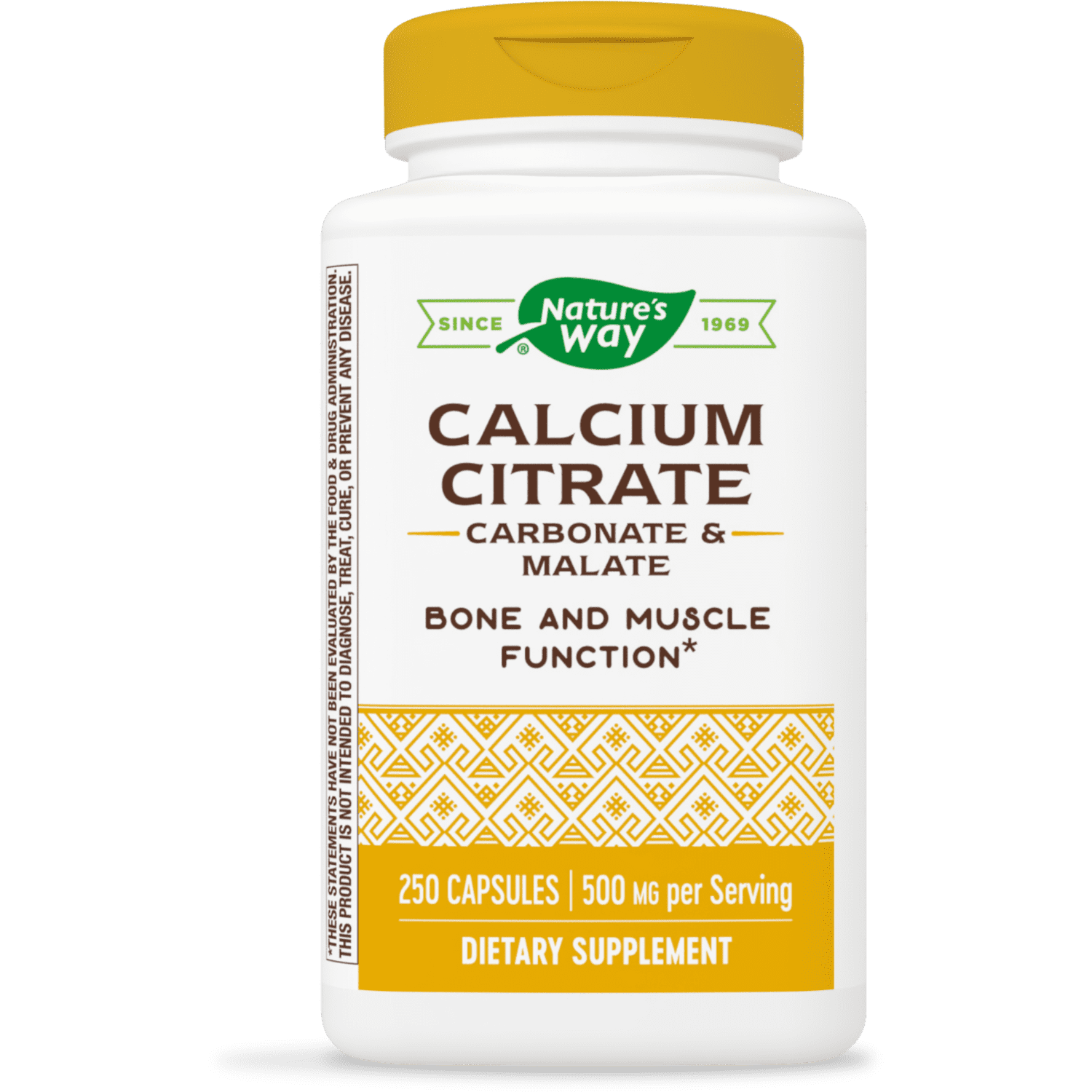 Nature's Way Calcium Citrate Complex, 500 mg per serving, 250 Capsules