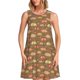 thumbnail image 1 of Balery Armadillo Floral 1 Vestidos de verano para mujer con estampado: vestido holgado sin mangas, vestido playero informal y cómodo para días calurosos., 1 of 7