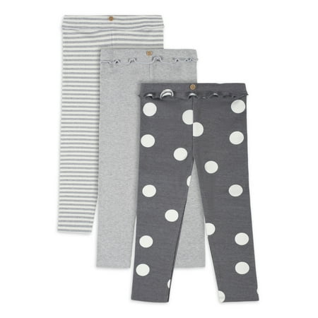 

Modern Moments by Gerber Baby & Toddler Girls Ribbed Leggings 3-Pack (12M - 5T)