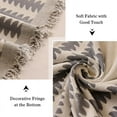 thumbnail image 6 of Eurhowing Boho Couch Cover for 1-2 Cushion Couch, Chenille Sofa Cover Blanket with a Pillowcase, Anti-Slip Tassel Sofa Slipcover for Pet, (71" x 102", Gray), 6 of 9
