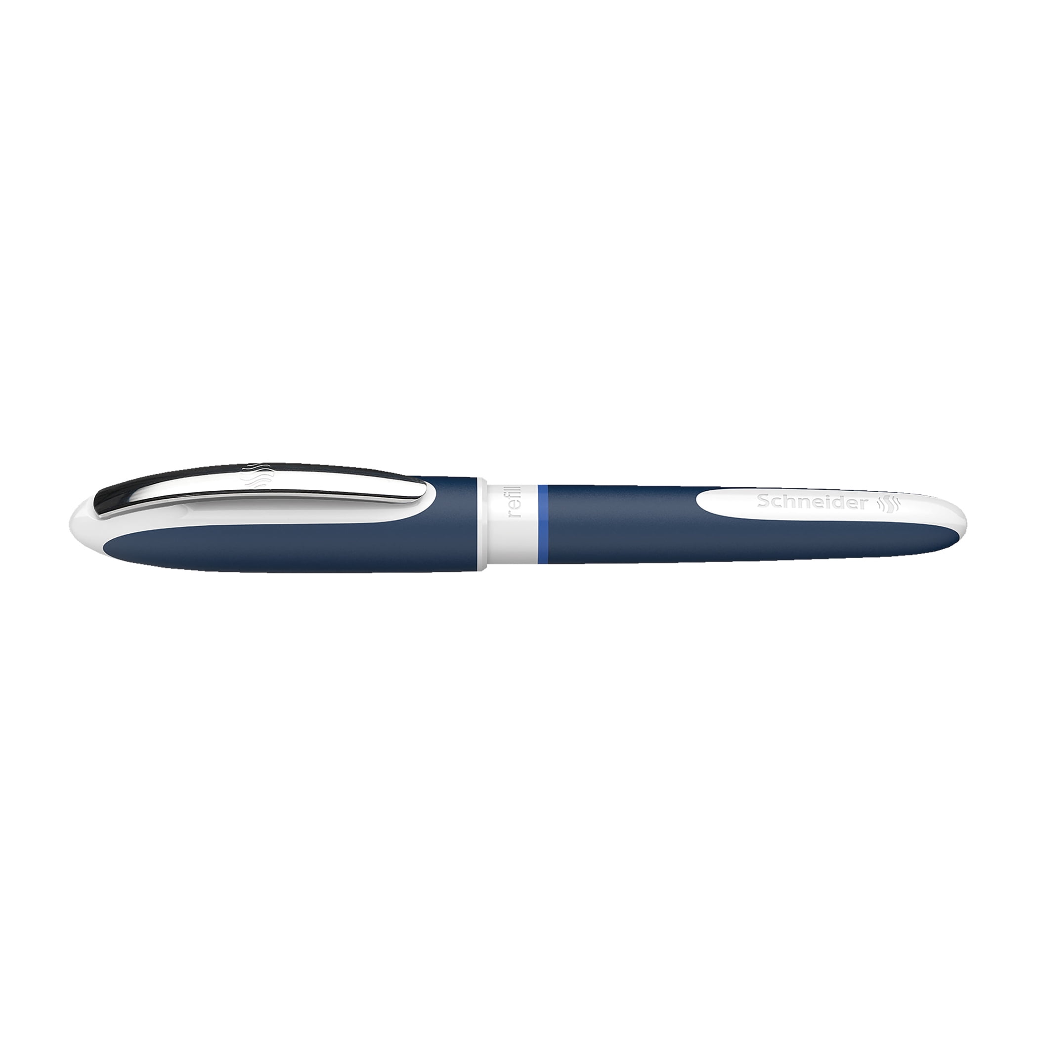 Schneider One Change Refillable Rollerball Pens, 0.6 mm, Blue, Pack of 5