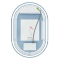 thumbnail image 3 of Arpella  Grace Oval Frameless LED Mirror with Memory Dimmer and Defogger 24 x 36 - Clear, 3 of 5