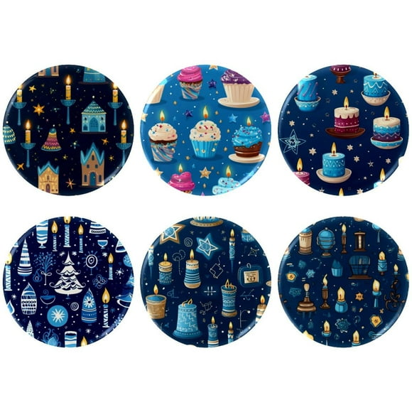 Cup Cake Badges with Pins for Backpacks Parties Ties Hats Corporate Events Personalized Custom Photo Text Logo Button