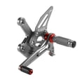 thumbnail image 2 of Racing Adjustable Rearsets Foot Pegs Gray For Kawasaki ZX4R ZX4RR 2022-2024, 2 of 5