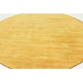 thumbnail image 2 of Unique Loom Indoor Round Solid Vintage Area Rugs Gold, 9' 10 x 9' 10 Round, 2 of 7