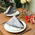 thumbnail image 3 of GZHJMY Cloth Napkin Grey Marble Abstract Dark Kitchen Dining Table Decor for Cocktail Gathering Party Holiday Wedding Everyday Use 1 Pack 20" × 20", 3 of 6