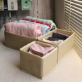 thumbnail image 3 of xaoyunyn 3 Piece Non Woven Fabric Drawer Organizer Set for Small Clothing Items,Foldable Storage Boxes for Closet and Dresser Organization,Lightweight and Stable, 3 of 6