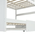 thumbnail image 7 of Harper & Bright Designs Full Over Full Bunk Bed with Twin Size Trundle for Bedroom, White, 7 of 7