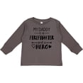 thumbnail image 3 of Inktastic My Daddy is a Firefighter and a Hero Boys or Girls Long Sleeve Toddler T-Shirt, 3 of 5