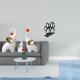 thumbnail image 2 of Elegante Juego De Esculturas Familiares De Elefantes Y Servilletero De Hierro Con Forma De Pata De Perro Para Una Elegante Decoración Del Hogar, Sala De Estar, Dormitorio, Organizador De, 2 of 8