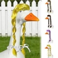 thumbnail image 4 of Porch Goose Braid Cute Lawn Goose Statue Braid Porch Goose Outfits for Outdoor Garden Patio Yard Goosey Decoration, 4 of 4