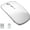 White, variant on KOMI Wireless Mouse Chargeable Portable Silent Wireless Mouse USB and Type-C Dual Mode Wireless Mouse 3 Adjustable DPI for Laptop, Mac, MacBook, Android, PC