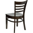 thumbnail image 2 of 2 Pk. HERCULES Series Ladder Back Walnut Wood Restaurant Chair, 2 of 8