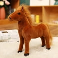 thumbnail image 5 of Bulk Simulation Solid Color Horse Plush Toys Stuffed Animal Doll Soft Realistic Horse Toy Kids Birthday Gift Home Decor, 5 of 6