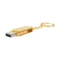 thumbnail image 2 of Injueey Gire la unidad flash USB U Disk Pen Drive 1GB-4GB USB Storage Computer U Disk Estaciones de acoplamiento para portátiles oro 1 GB, 2 of 6