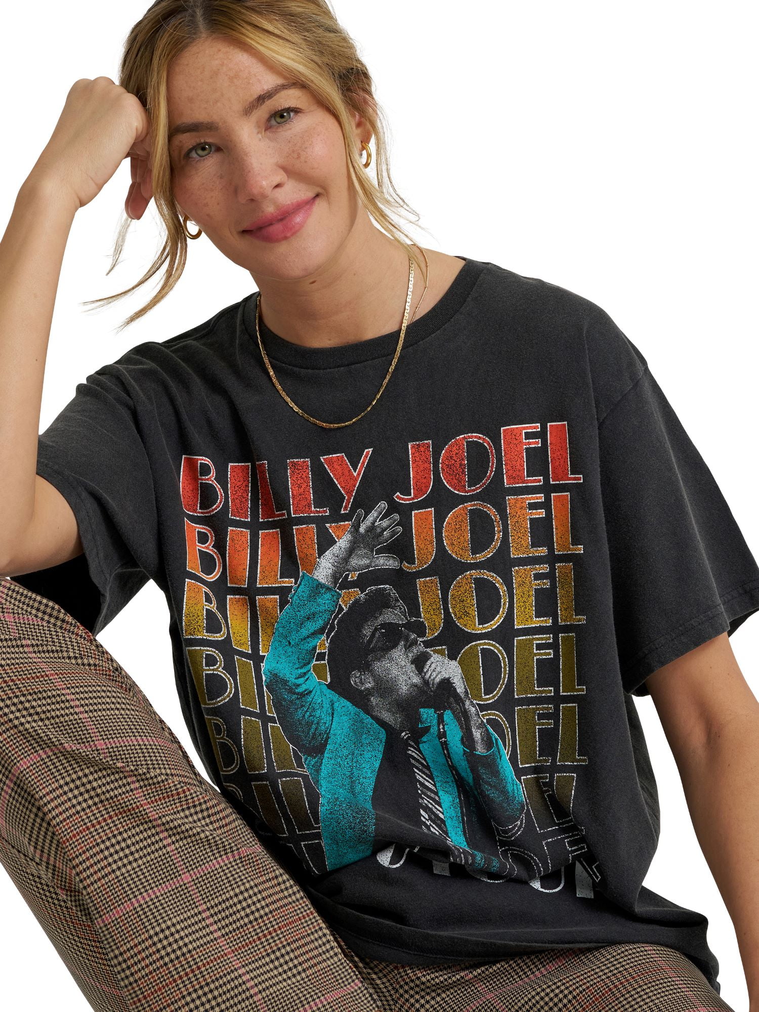 Lee® Women's Short Sleeve Billy Joel Graphic Tee, Sizes S-3XL